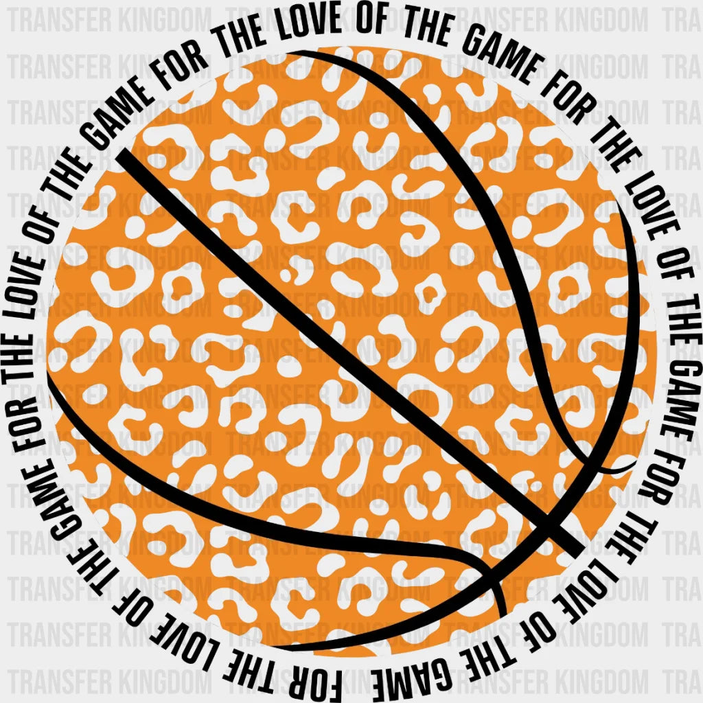 Basketball Ball Leopard Dtf Transfer