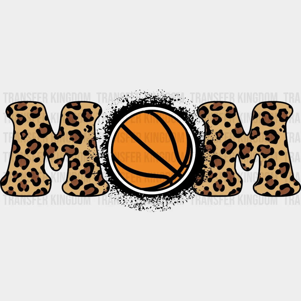 Basketball Ball Mom Leopard Dtf Transfer