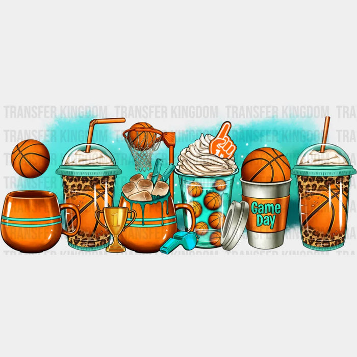 Basketball Drinks Design - Basketball Cup Wrap UV Sticker Permanent UV DTF Decal