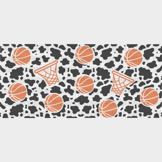 Basketball Hoops Design - Cup Wrap Uv Sticker Permanent Dtf Decal Uvdtf