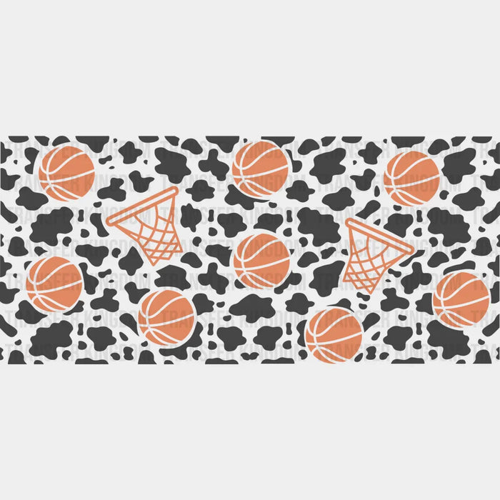 Basketball Hoops Design - Basketball Cup Wrap UV Sticker Permanent UV DTF Decal