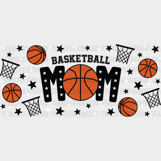 Basketball Mom - Cup Wrap Uv Sticker Permanent Dtf Decal Uvdtf