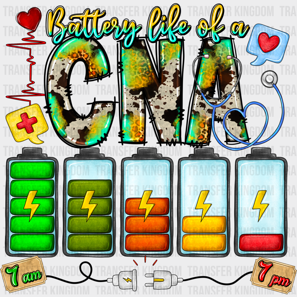 Battery Life Of A Cna Design - Dtf Heat Transfer