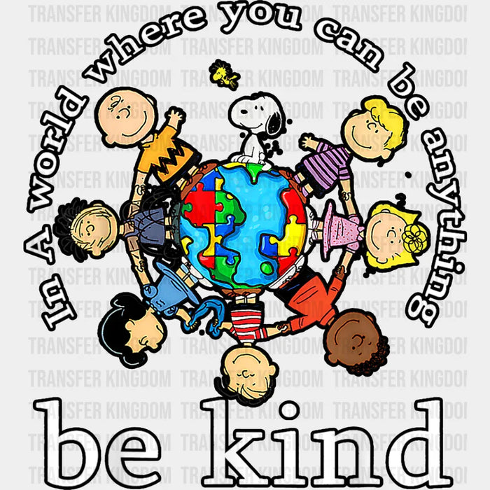 Be Kind World Jigsaw Puzzle Child Design - Be Kind DTF Transfer