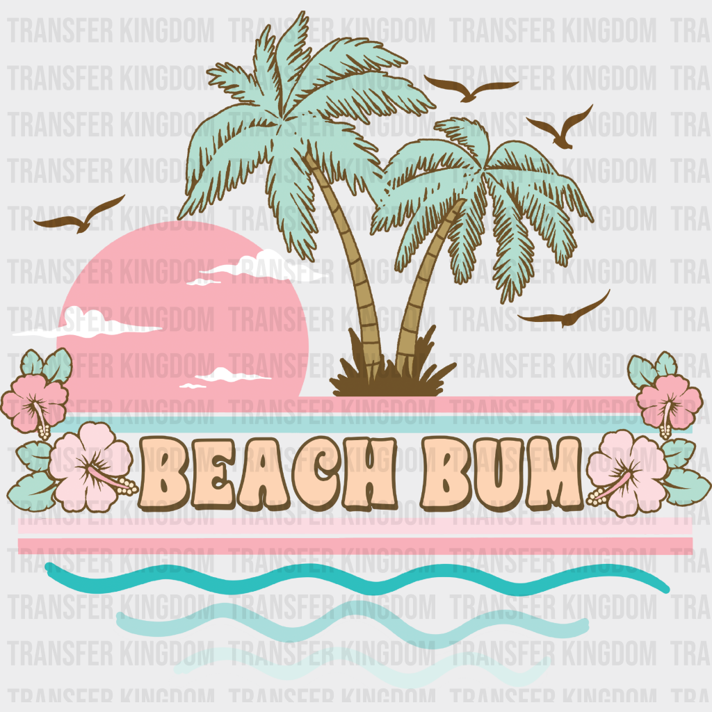 Beach Bum Design - Summer Dtf Transfer