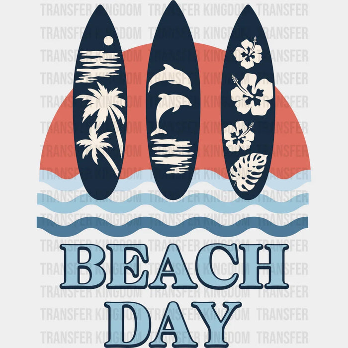Beach Day Surfboards Summer DTF Transfer