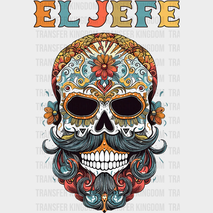 Beard El Jefe - Day of the Dead DTF Transfers