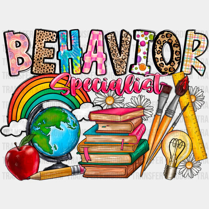 Behavior Specialist Design - Teacher DTF heat transfer