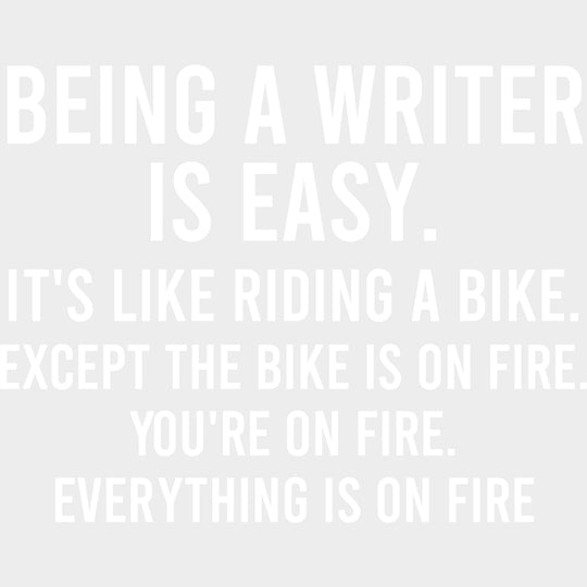 Being A Writer Is Easy - Writing DTF Transfers transfer-kingdom Light Color Design (See Imaging)