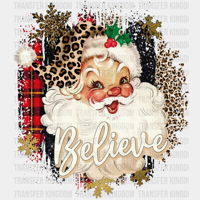BELIEVE SANTA Christmas Design - DTF heat transfer