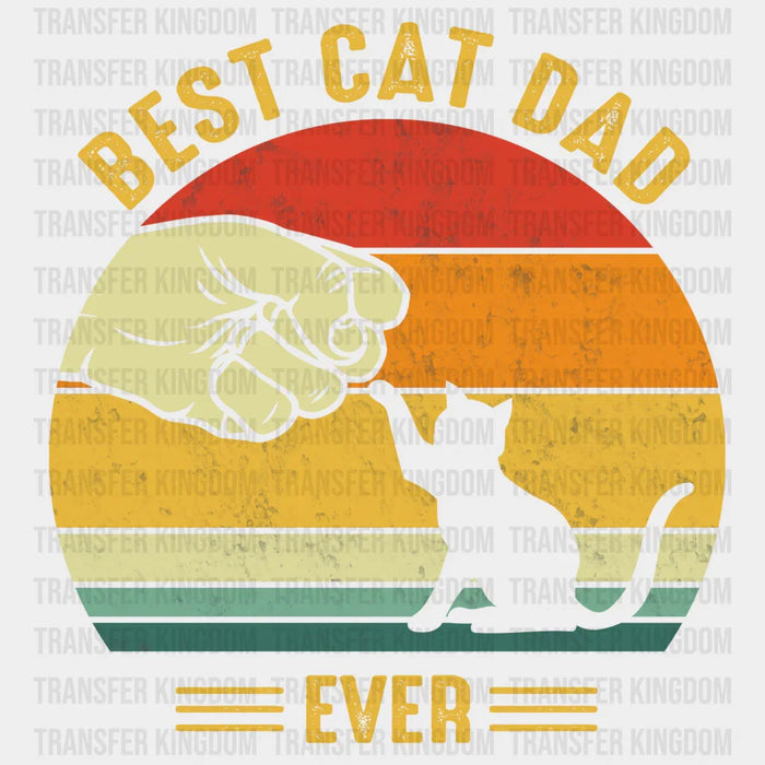 Best Cat Dad Ever Design - Camping DTF heat transfer