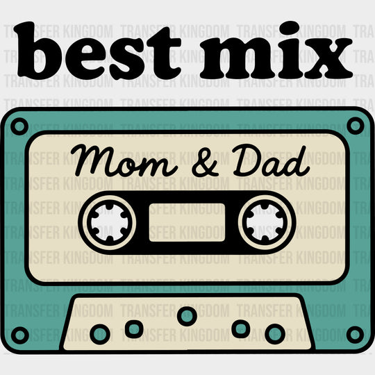 Best Mix Mom & Dad - Parents DTF Transfers Adult Unisex - S & M (10’’) / Dark Color Design (See Imaging)