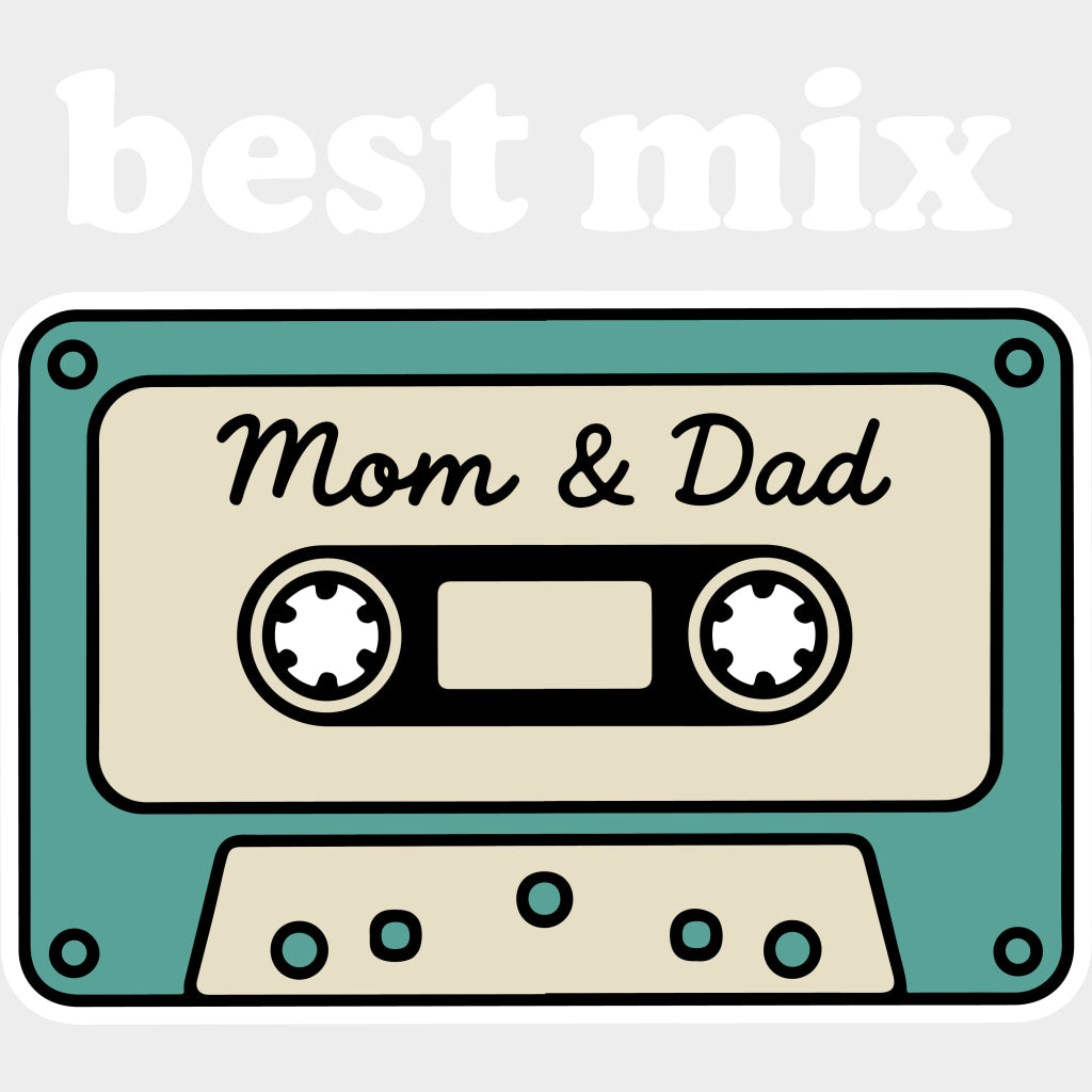 Best Mix Mom & Dad - Parents DTF Transfers Adult Unisex - S & M (10’’) / Light Color Design (See Imaging)