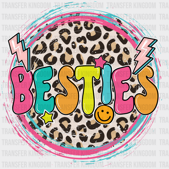 Besties Leopard Print - Best Friends Dtf Transfer