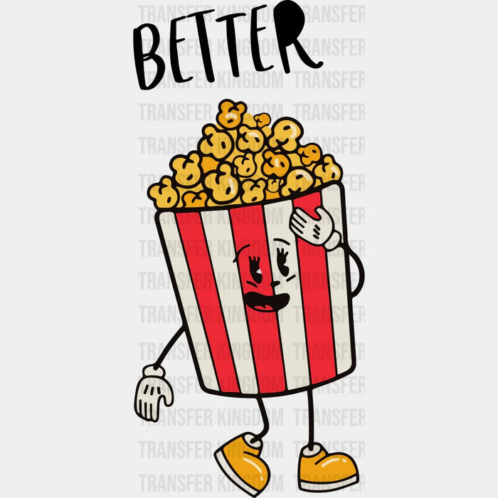 Better Together Valentine's Day Popcorn Design - Valentine's Day DTF heat transfer