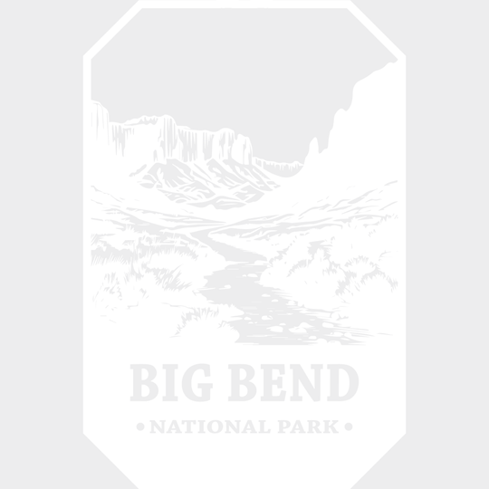 Big Bend National Park Design - Parks Dtf Transfers Unisex S & M (10’) / Light Color See Imaging