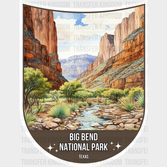 Big Bend National Park Texas - National Parks DTF Transfer