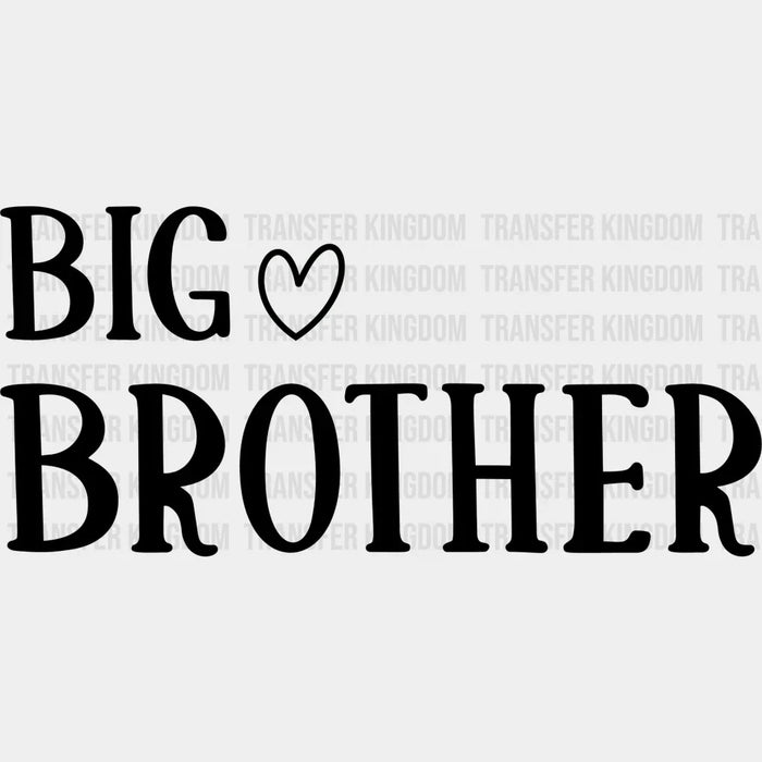 Big Brother Heart Design - Brother DTF heat transfer
