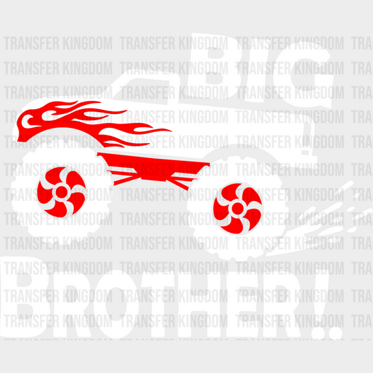 Big Brother Truck - Dtf Heat Transfer Unisex S & M (10’’) / Light Color Design See Imaging