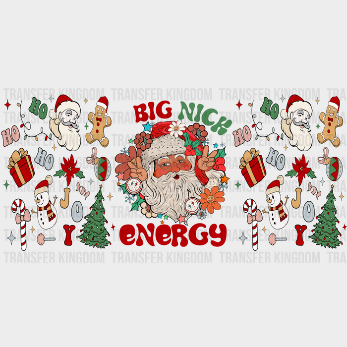 Big Nick Energy - Christmas Cup Wrap UV Sticker Permanent UV DTF Decal
