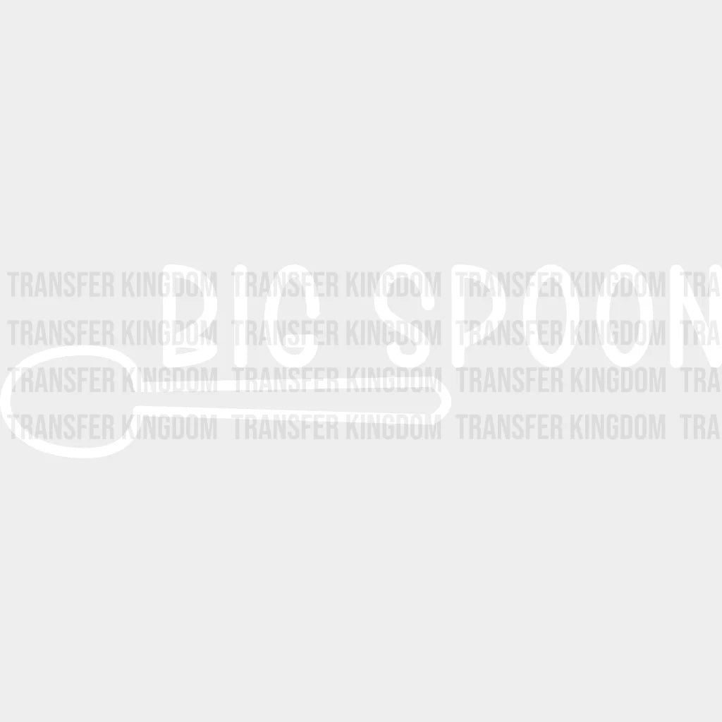 Big Spoon - Valentine Day Couple Design Dtf Heat Transfer