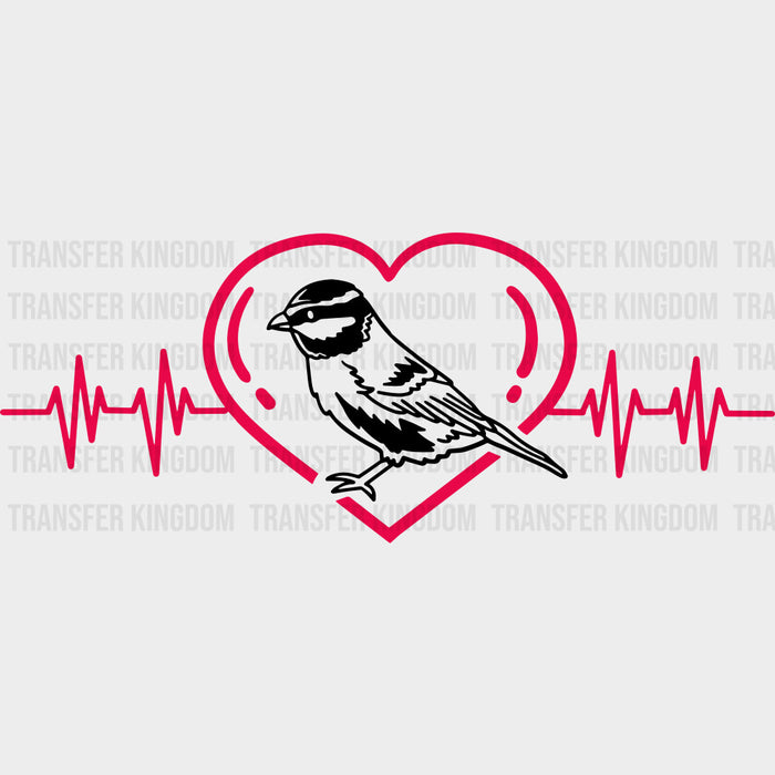 Bird In Heart - Birds DTF Transfers