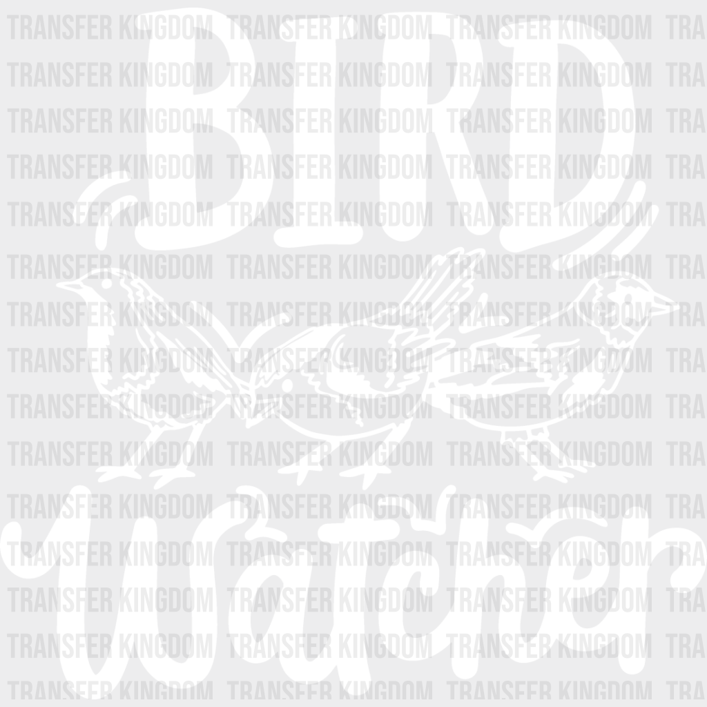 Bird Watcher Design - Birds Iron On Dtf Transfer Unisex S & M (10’’) / Light Color See Imaging