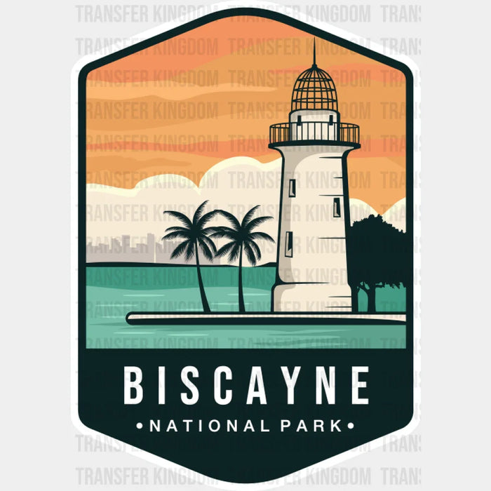 Biscayne National Park Colorful Design - National Parks DTF Transfer