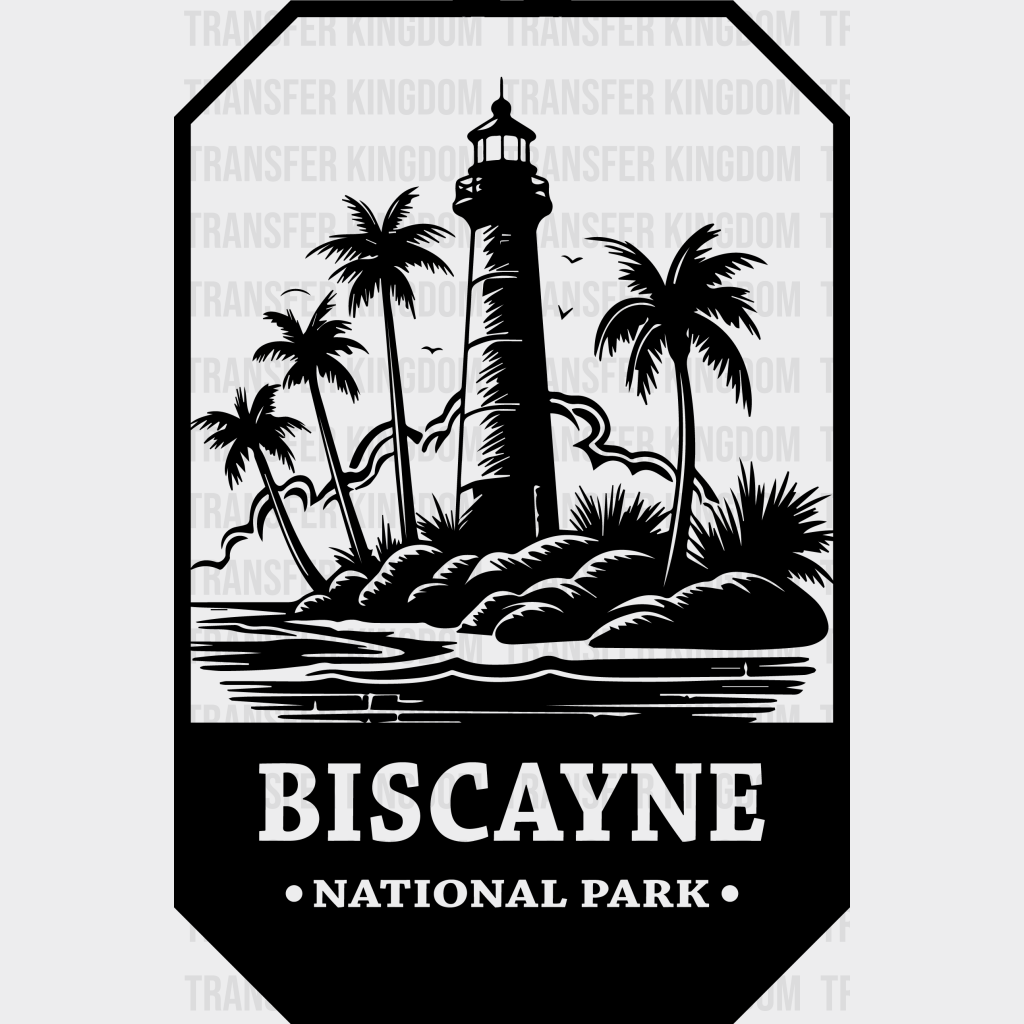 Biscayne National Park Design - Parks Dtf Transfers Unisex S & M (10’) / Dark Color See Imaging