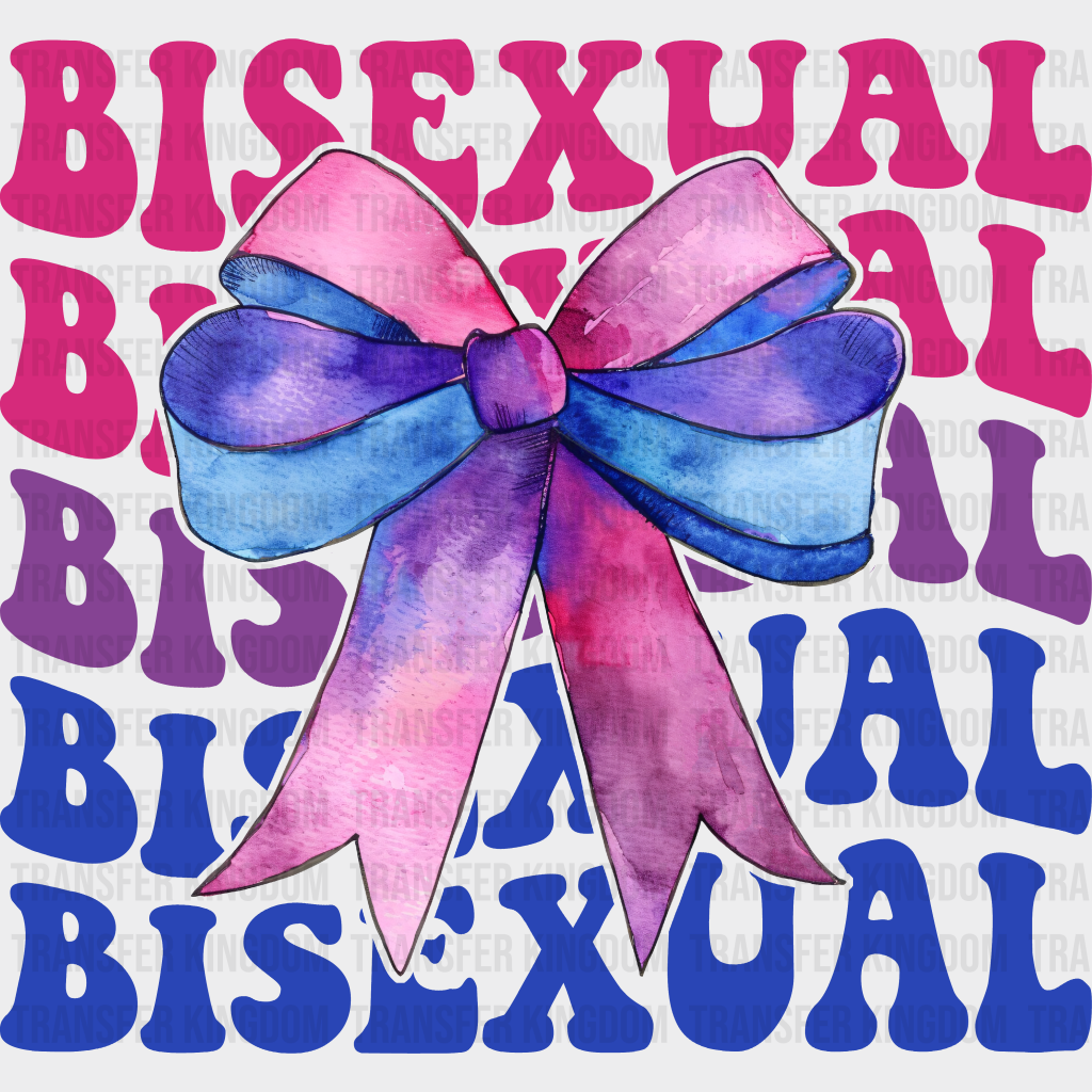 Bisexual Ribbon Design - Iron On Dtf Transfer