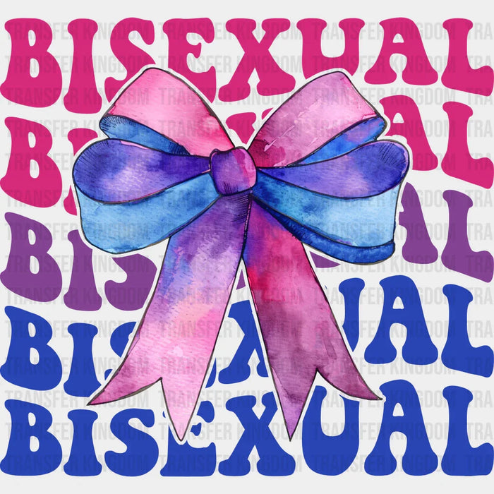 Bisexual Ribbon Design - Bisexual Iron On DTF Transfer