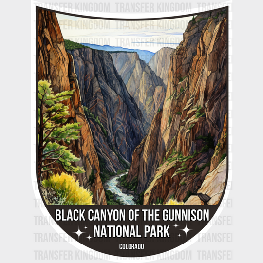 Black Canyon Of The Gunnison National Park Colorado - National Parks DTF Transfer