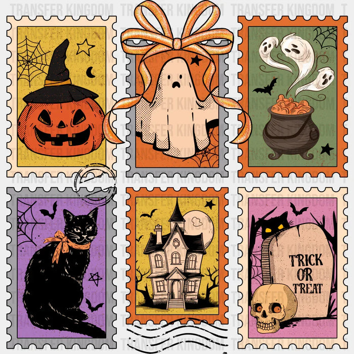 Black Cat Haunted House - Halloween DTF Transfer