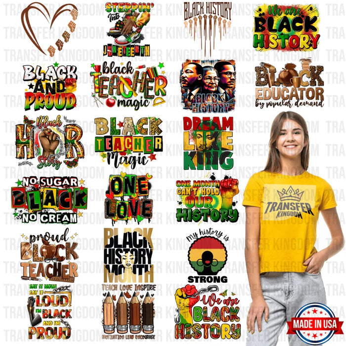 Black History Month-BLM Premade Gang sheet - 20 PCS 10 INCH (Version 5)