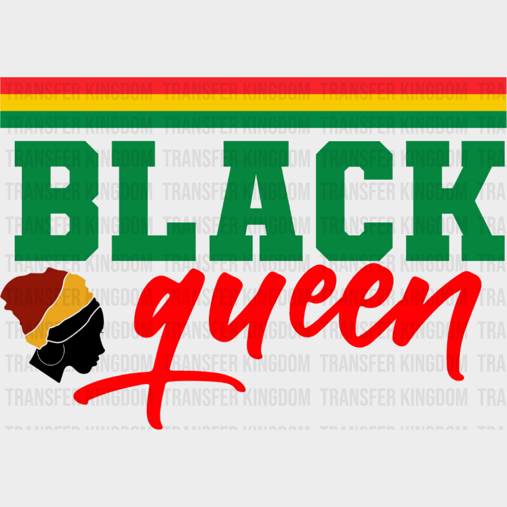 Black Queen - Juneteenth DTF Transfer Adult Unisex - S & M (10’’) / Dark Color Design (See Imaging)