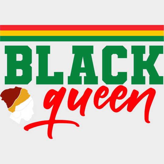 Black Queen - Juneteenth DTF Transfer Adult Unisex - S & M (10’’) / Light Color Design (See Imaging)