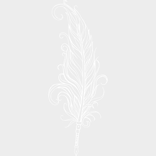 Black & White Quill - Writing DTF Transfers transfer-kingdom Light Color Design (See Imaging)