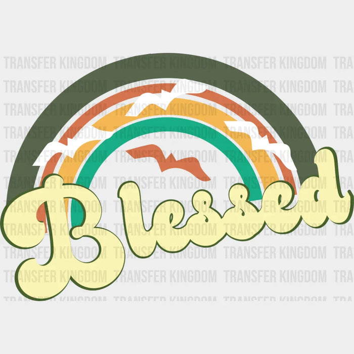 Blessed Rainbow - Christianity DTF Transfer
