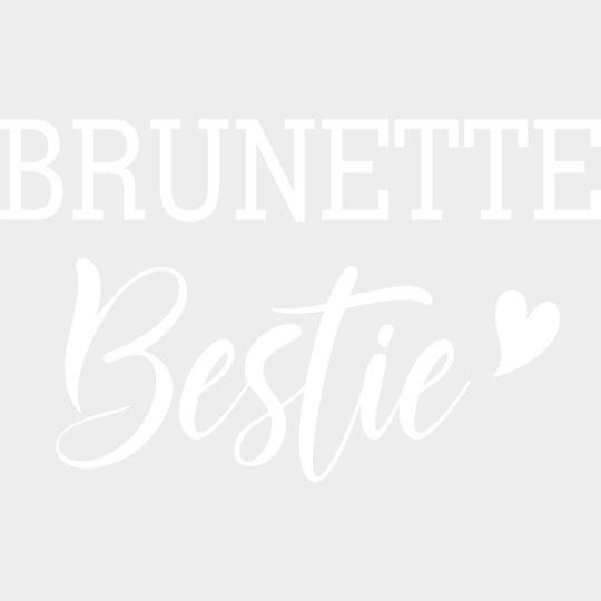 Blonde/brunette Bestie Fancy Design- Dtf Heat Transfer Unisex - S & M ( 10 ) / Brunette Light Color