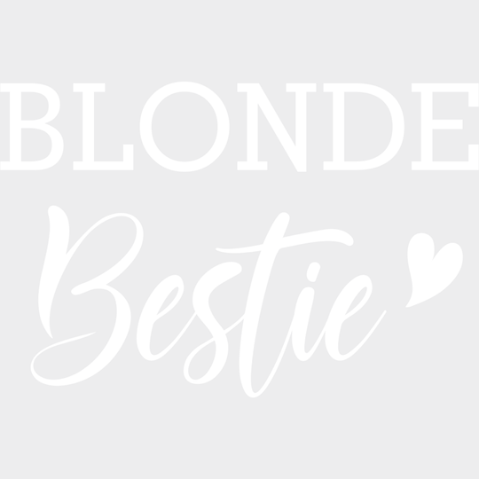 Blonde/brunette Bestie Fancy Design- Dtf Heat Transfer Unisex - S & M ( 10 ) / Blonde Light Color