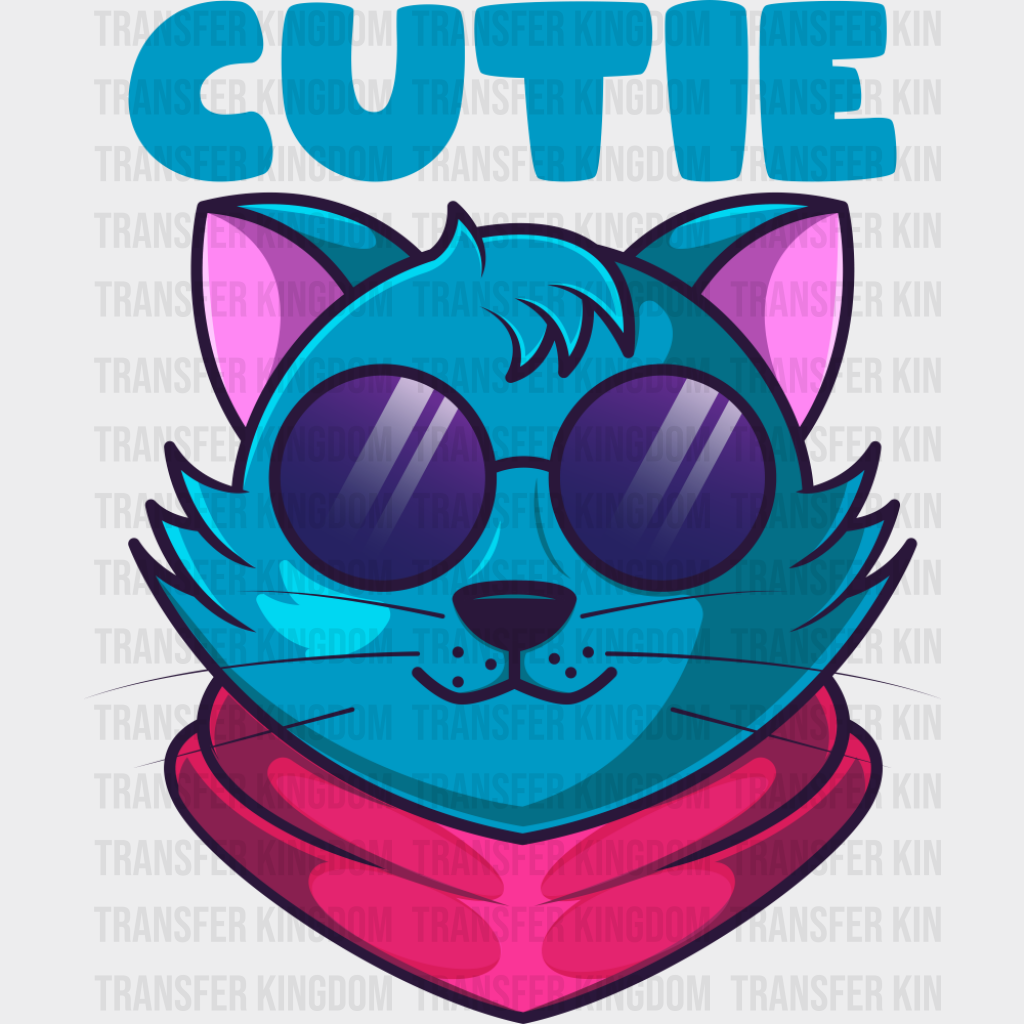 Blue Cat Cutie - Cats DTF Transfer