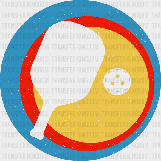 Blue Red Yellow Circles - Pickleball DTF Transfers
