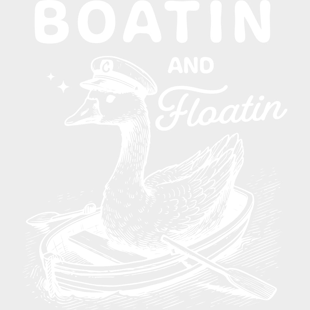 Boatin And Floatin - Boating DTF Transfers Adult Unisex - S & M (10’’) / Light Color Design (See Imaging)