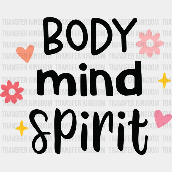 Body Mind Spirit - Yoga DTF Transfer