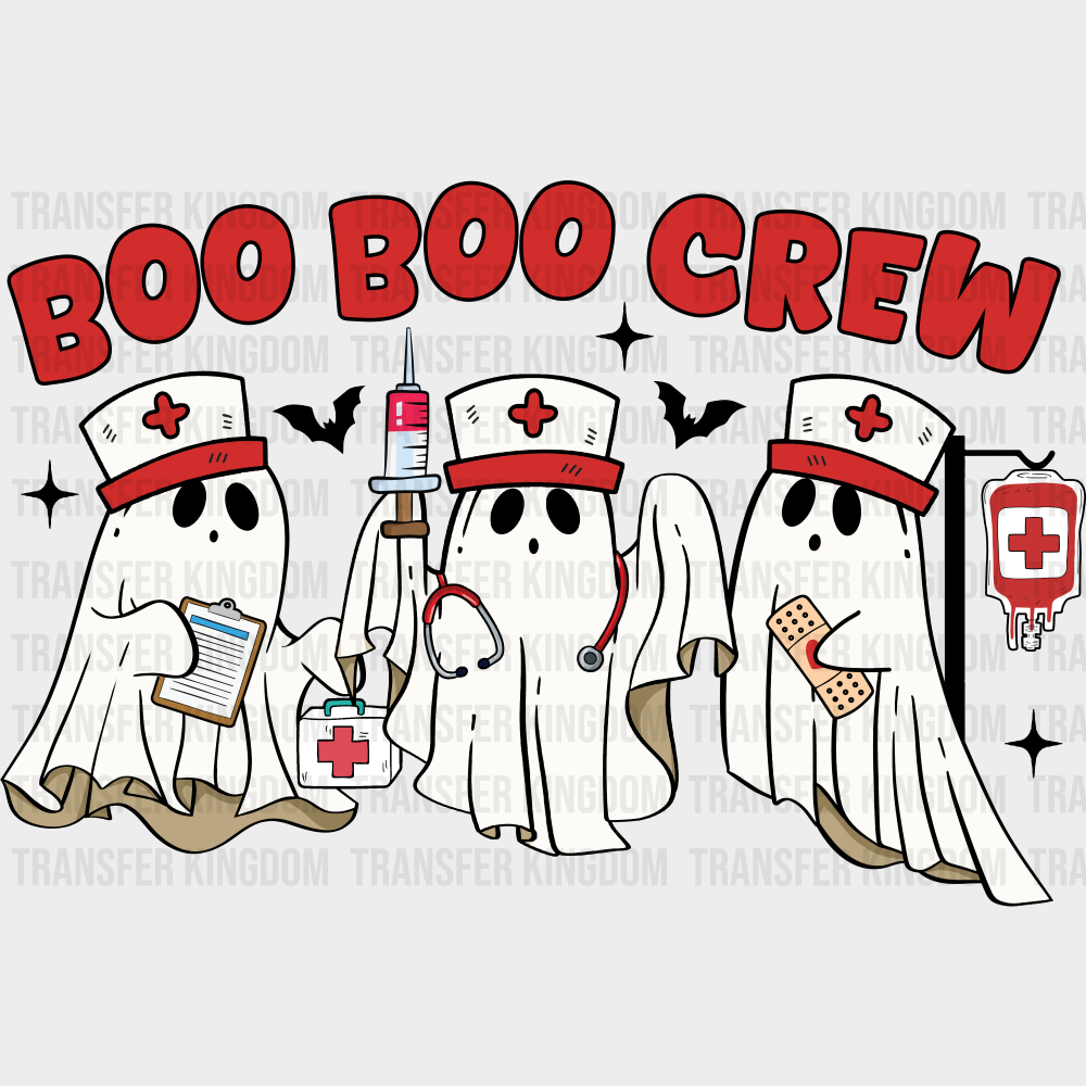 Boo Boo Crew Ghost Nurses - Halloween DTF Transfer