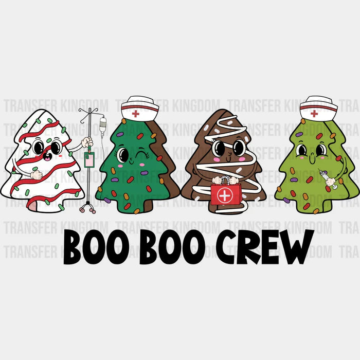 Boo Boo Crew Trees - Christmas DTF Transfer