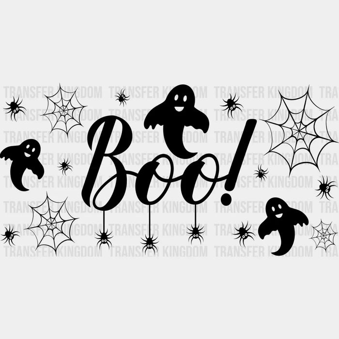 Boo Dark Design - Halloween Cup Wrap UV Sticker Permanent UV DTF Decal