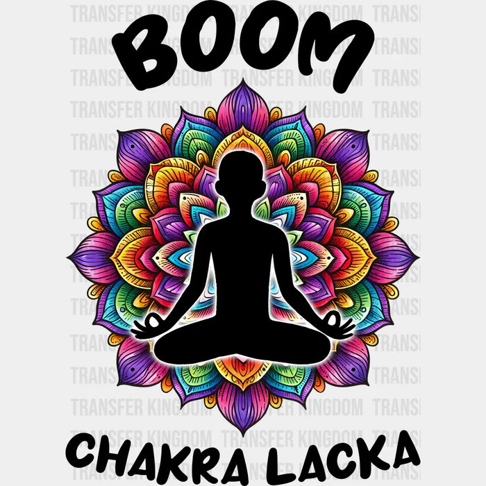 Boom Chakra Lacka Colorful Design - Yoga DTF Heat Transfer