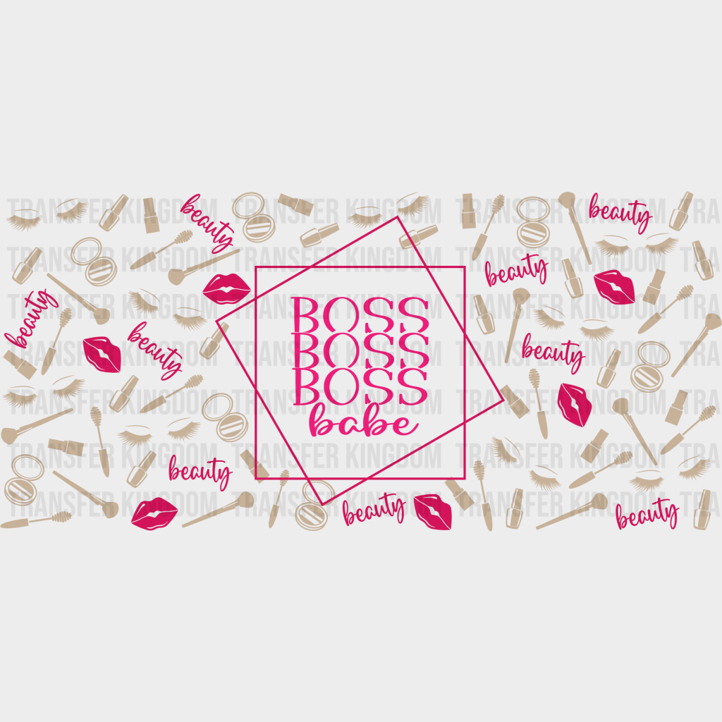 Boss Babe Uv Dtf Transfer Cup Wrap Sticker