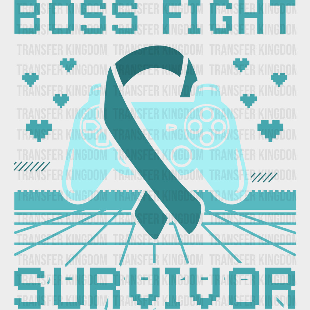 Boss Fight Survivor - Cervical Cancer DTF Transfers